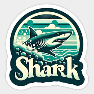 Ocean Predator Shark Tee Sticker